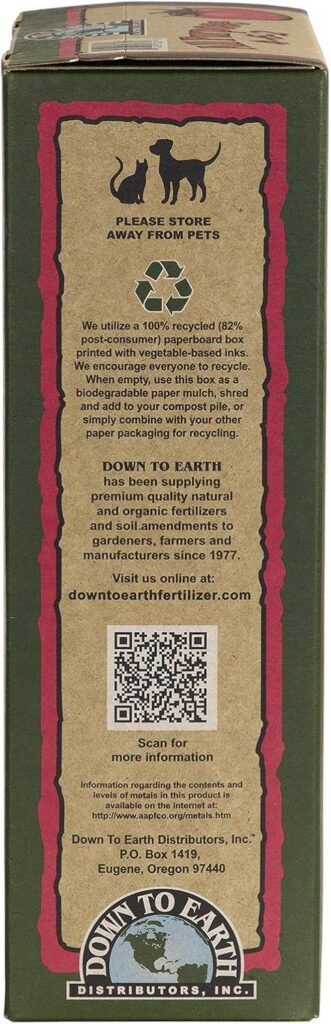 Down to Earth Organic All Purpose Fertilizer Mix 4-6-2, 1 lb