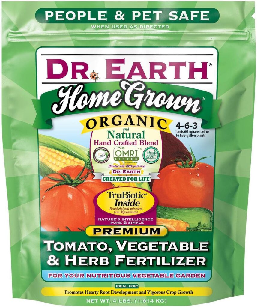 Dr. Earth Home Grown Tomato, Vegetable  Herb Fertilizer, 4lb