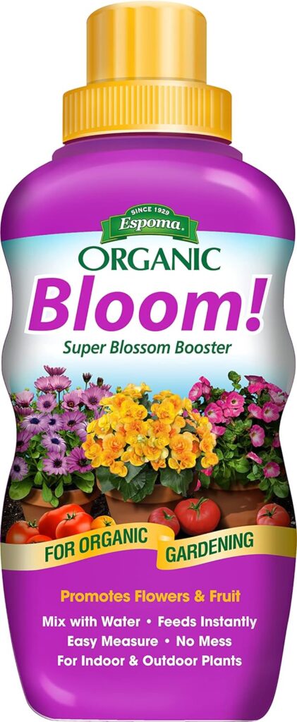 Espoma Organic Bloom! 16-Ounce Concentrated Plant Food – Plant Fertilizer and Bloom Booster for All Flowering Plants. Promotes Vigorous Growth and Blooming