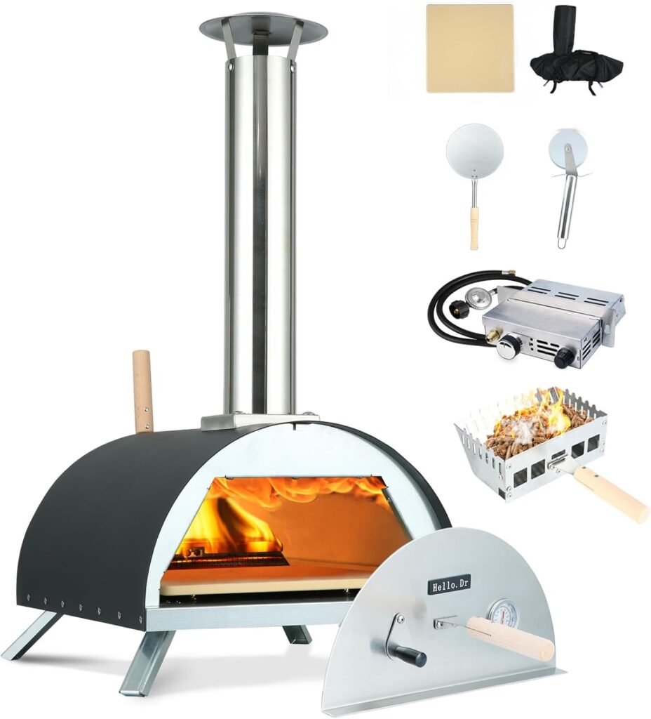 Hello. Dr 13 wood and gas pizza oven outdoor propane-propane pizza oven outdoor-Outdoor pizza oven gas-propane pizza oven outdoor with Pizza Cutter Carry Bag,pizza stone, pizza peel