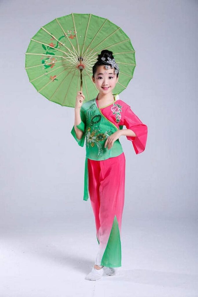 JapanBargain, Japanese Parasol Asian Chinese Nylon Umbrella Parasol for Photography Cosplay Costumes Wedding Party Home Decoration Kids Size, 22 inch