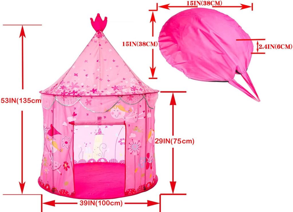 Kids Play Tent Toy Children Pop Up Tent Kids Playhouse Indoor Outdoor Game Party Birthday Gifts Toddler for Boys Girls. Tunnel Foldable Tent for Baby Children