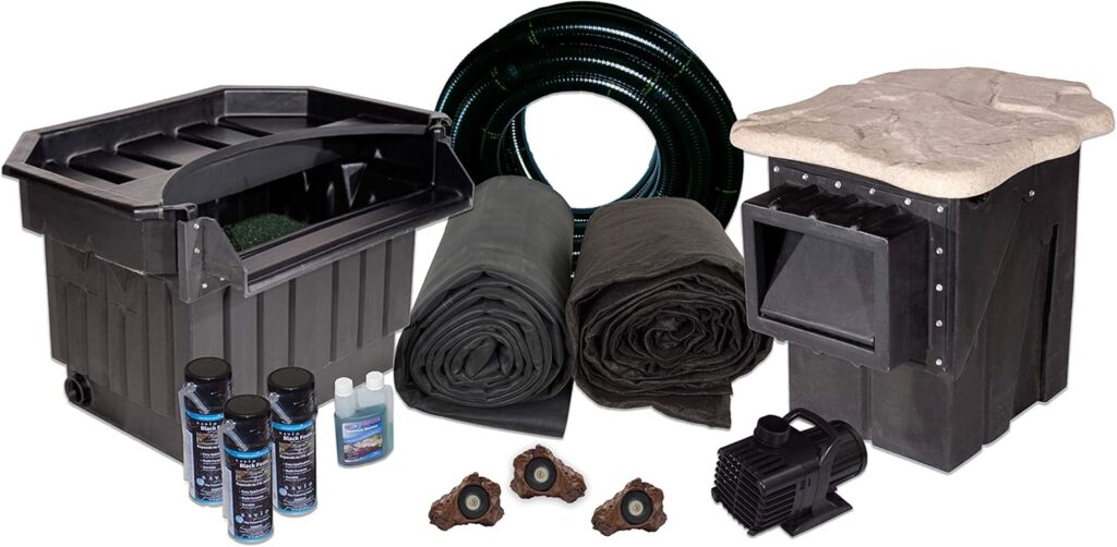 HALF OFF PONDS PondBuilder Elite 6100 Complete Water Garden and Pond Kit with 25 Foot x 30 Foot EPDM Liner - XLP2