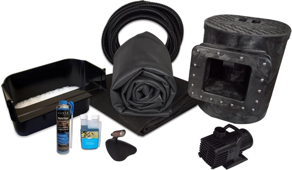 HALF OFF PONDS Savio Select 2000 Water Garden and Pond Kit with 15 x 20 Foot EPDM Rubber Liner - XSA0