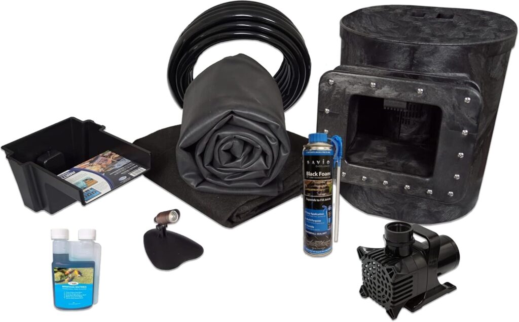 Simply Ponds 1200 Water Garden and Pond Kit with 10 Foot x 15 Foot EPDM Rubber Liner - X8-1