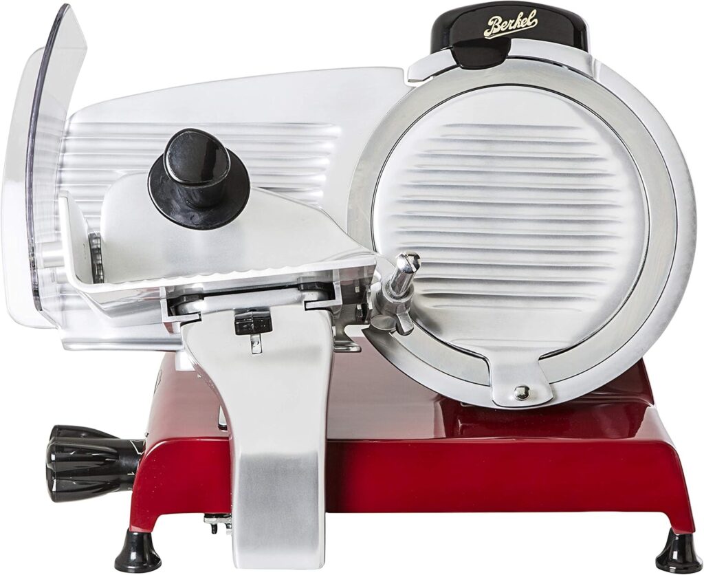 Berkel Red Line 250 Electric Food Slicer - Black | 10 Blade | Perfect Cuts  Reduced Waste | Built-In Sharpener | Premium Kitchen Appliance | Designed in Italy