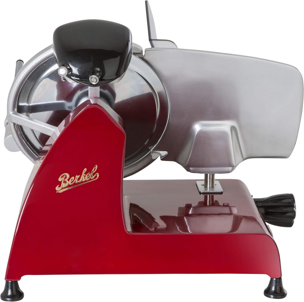 Berkel Red Line 250 Electric Food Slicer - Red | 10 Blade | Perfect Cuts  Reduced Waste | Built-In Sharpener | Premium Kitchen Appliance | Designed in Italy