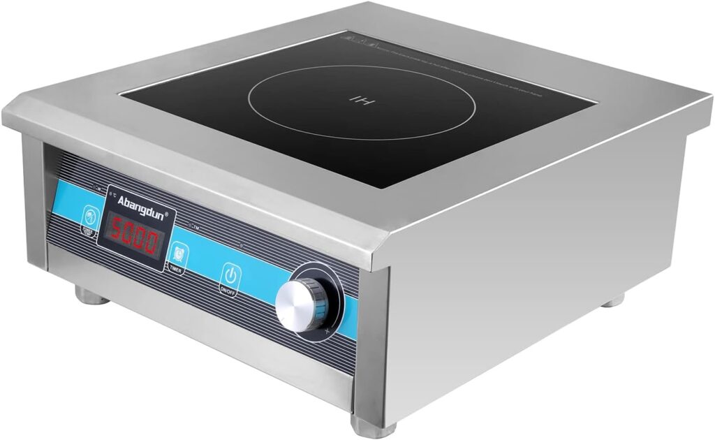 Commercial Induction Cooktop 5000W/220V Commercial Range Countertop Burners Hot Plate for Kitchen Restaurants