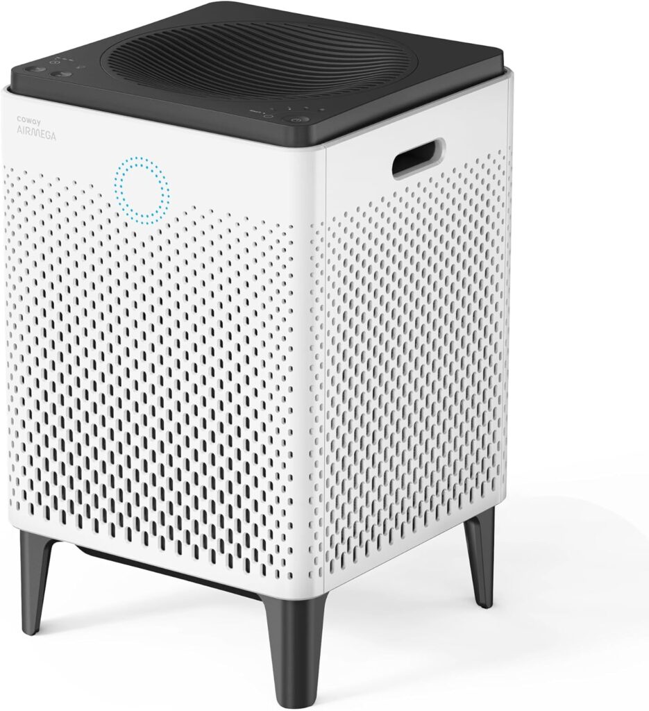 Coway Airmega 300 Smart Air Purifier with 1,256 sq. ft. Coverage, White, Model:AP-1515H