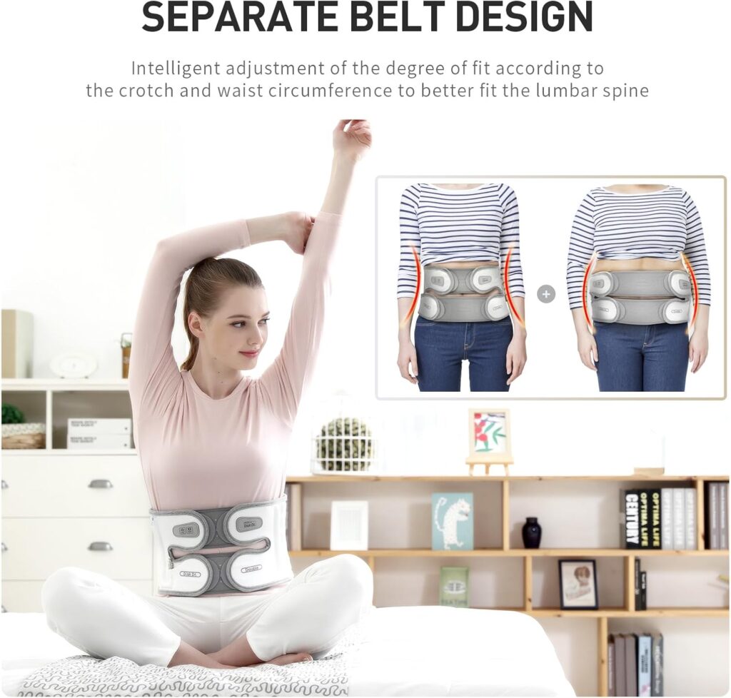 Decompression Back Belt WG50-G2, Back Reliever W. Air Column 2.0, Back Brace for Lower Back Pain WomenMen, Home/Work/Sport/Travel/Medical(S)