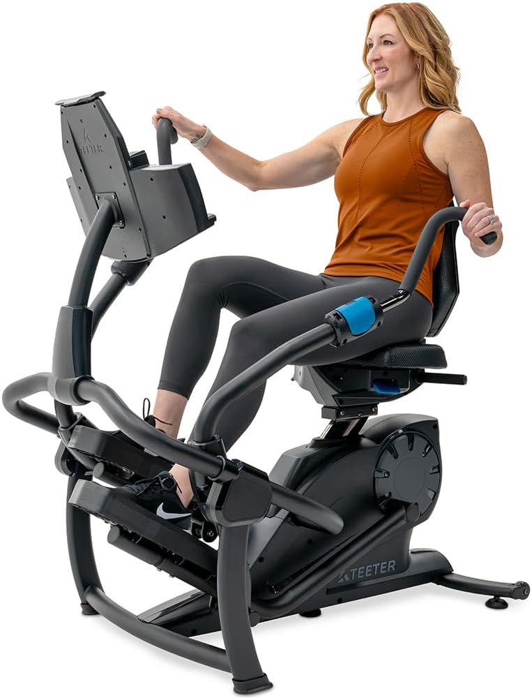 FreeStep LT7 Recumbent Cross Trainer Stepper - New 2024 Model - Zero-Impact w/Physical Therapy Stride Technology; LCD Console w/21 Programs, Bluetooth HRM Compatible; Free App w/Trainer-Led Workouts