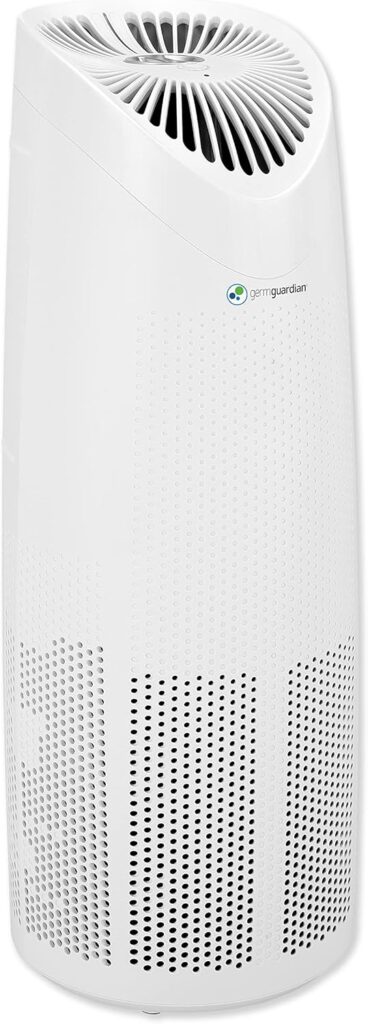 GermGuardian Air Purifier with HEPA Filter, Removes 99.97% of Pollutants, Covers Large Room up to 750 Sq. Foot Room in 1 Hr, UV-C Light Helps Reduce Germs, Zero Ozone Verified, 22, Black, AC4625BDLX