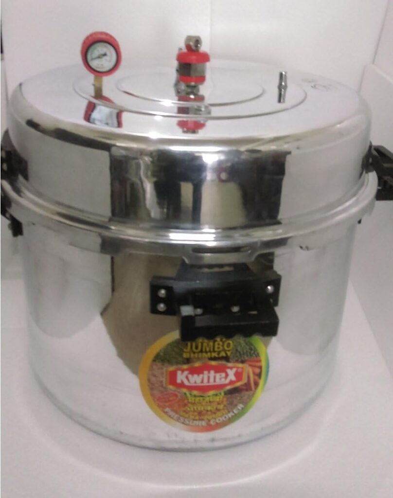 LARGE JUMBO COMMERCIAL ALUMINUM PRESSURE COOKER 160 LITER STEAMER COOKING POT