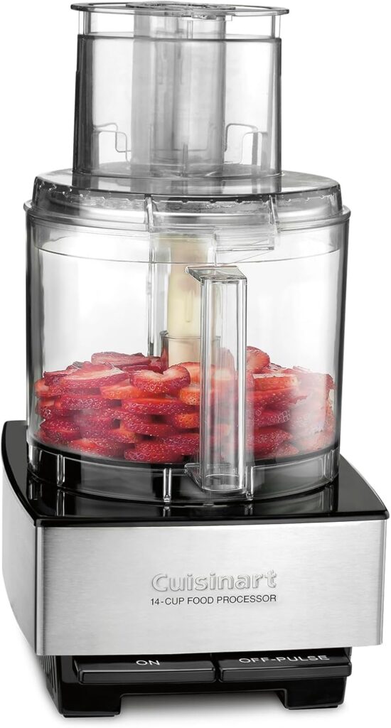 Cuisinart Food Processor 14-Cup Vegetable Chopper for Mincing, Dicing, Shredding, Puree  Kneading Dough, Stainless Steel, DFP-14BCNY