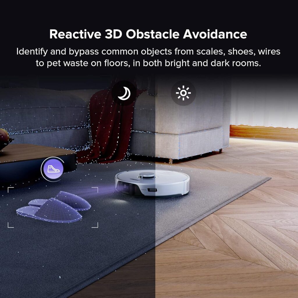 roborock S8 Pro Ultra Robot Vacuum and Mop, Auto Drying, Auto Mop Washing, Self Emptying, Self Refilling, Liftable Dual Brush  Sonic Mop, 6000Pa Suction, Obstacle Avoidance(RockDock Ultra Series)